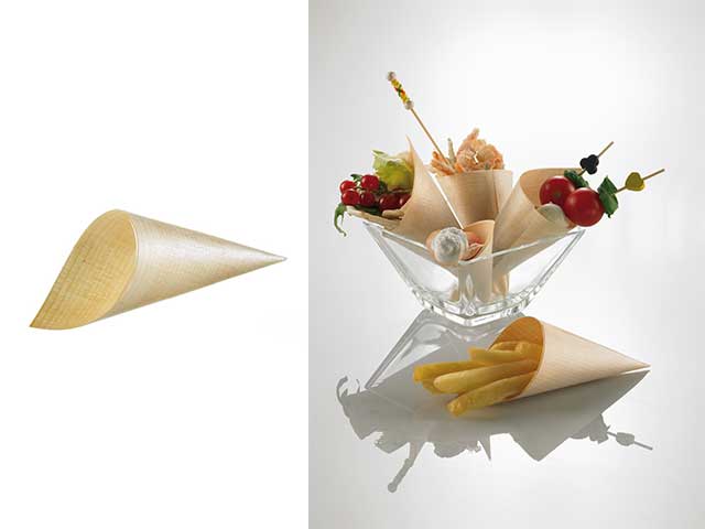 L.WOOD CONO D7x19,5cm 50pz S0048.S