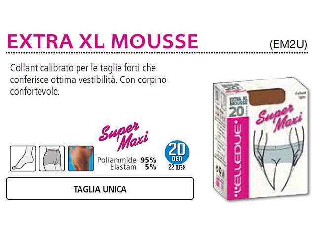 COLLANT XL MOUSSE BRONZO EM2U