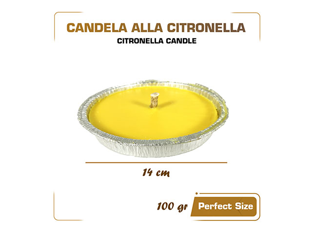 CANDELA CITRONELLA ALLUMINIO 14cm CZ02