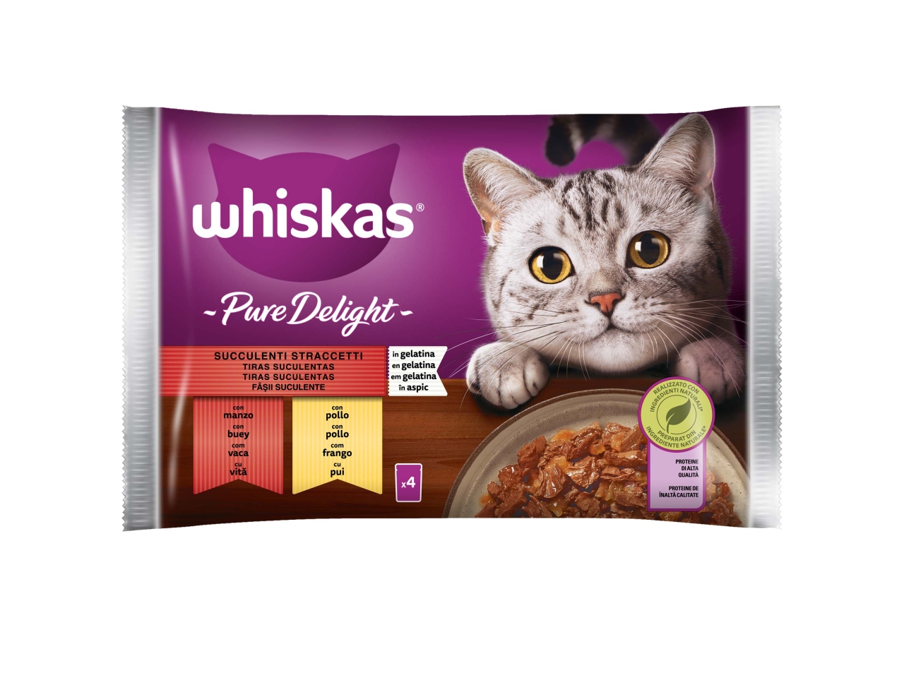 WHISKAS PURE DELIG. STRAC.4X85G 448659$ WHISKAS PURE DELIG. STRAC.4X85G 448659$