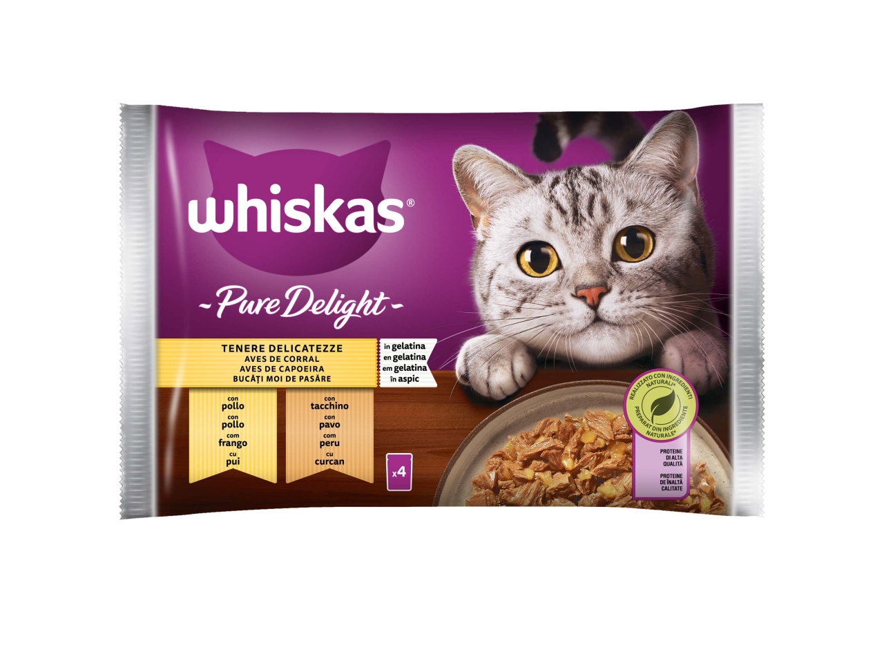 WHISKAS PURE DELIGHT DELI.4X85G 448693$ WHISKAS PURE DELIGHT DELI.4X85G 448693$
