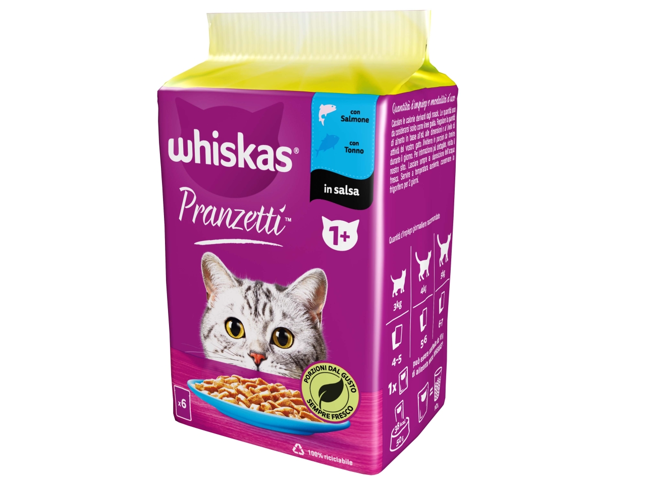 WHISKAS PRANZETTI PESCE 1+ 443174$ WHISKAS PRANZETTI PESCE 1+ 443174$