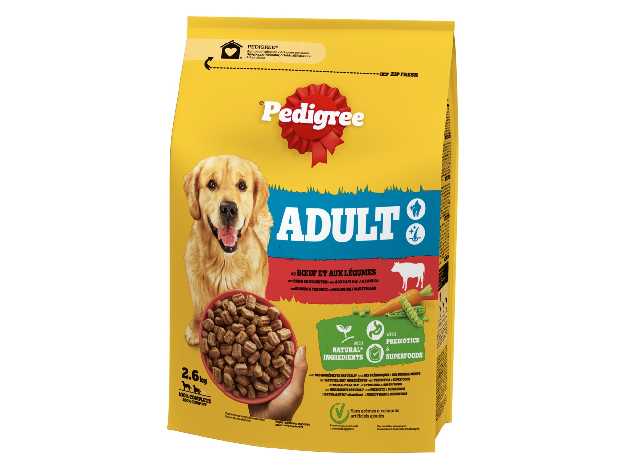 PEDIGREE ADULT MANZO VERD.2,6KG 461583$ PEDIGREE ADULT MANZO VERD.2,6KG 461583$