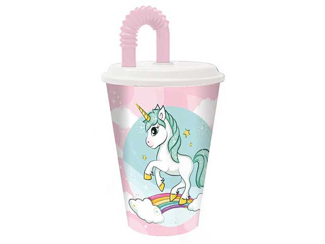 UNICORNO BICCHIERE C/CANNUCCIA 430ml 08041
