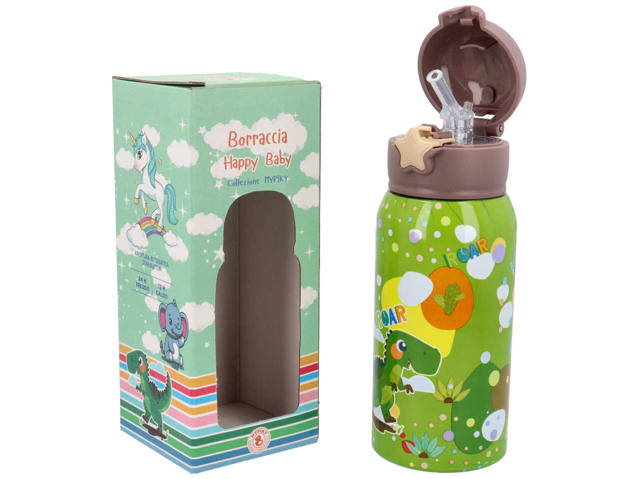 BORRACCIA TERMICA DINOSAURO CANNUCCIA 500ml MPBB05