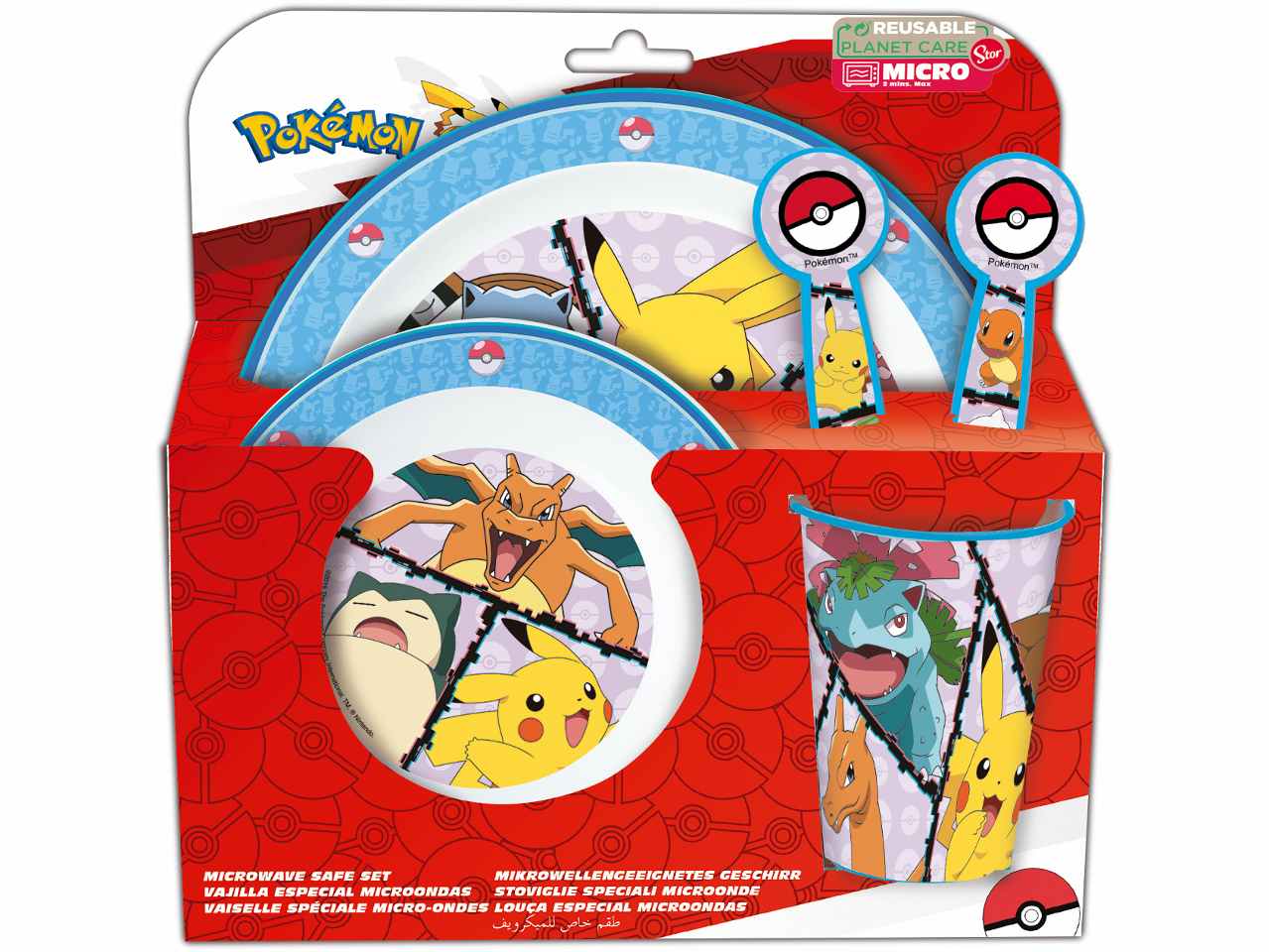 POKEMON SET PAPPA 5 PZ MICROONDE ST75050 POKEMON SET PAPPA 5 PZ MICROONDE ST75050