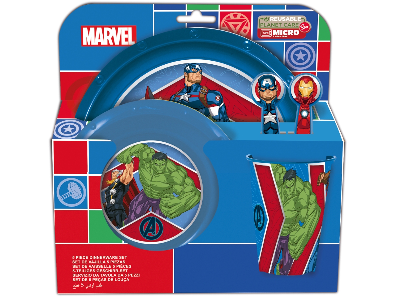 AVENGERS SET MERENDA INCLUDE PIAT 74115