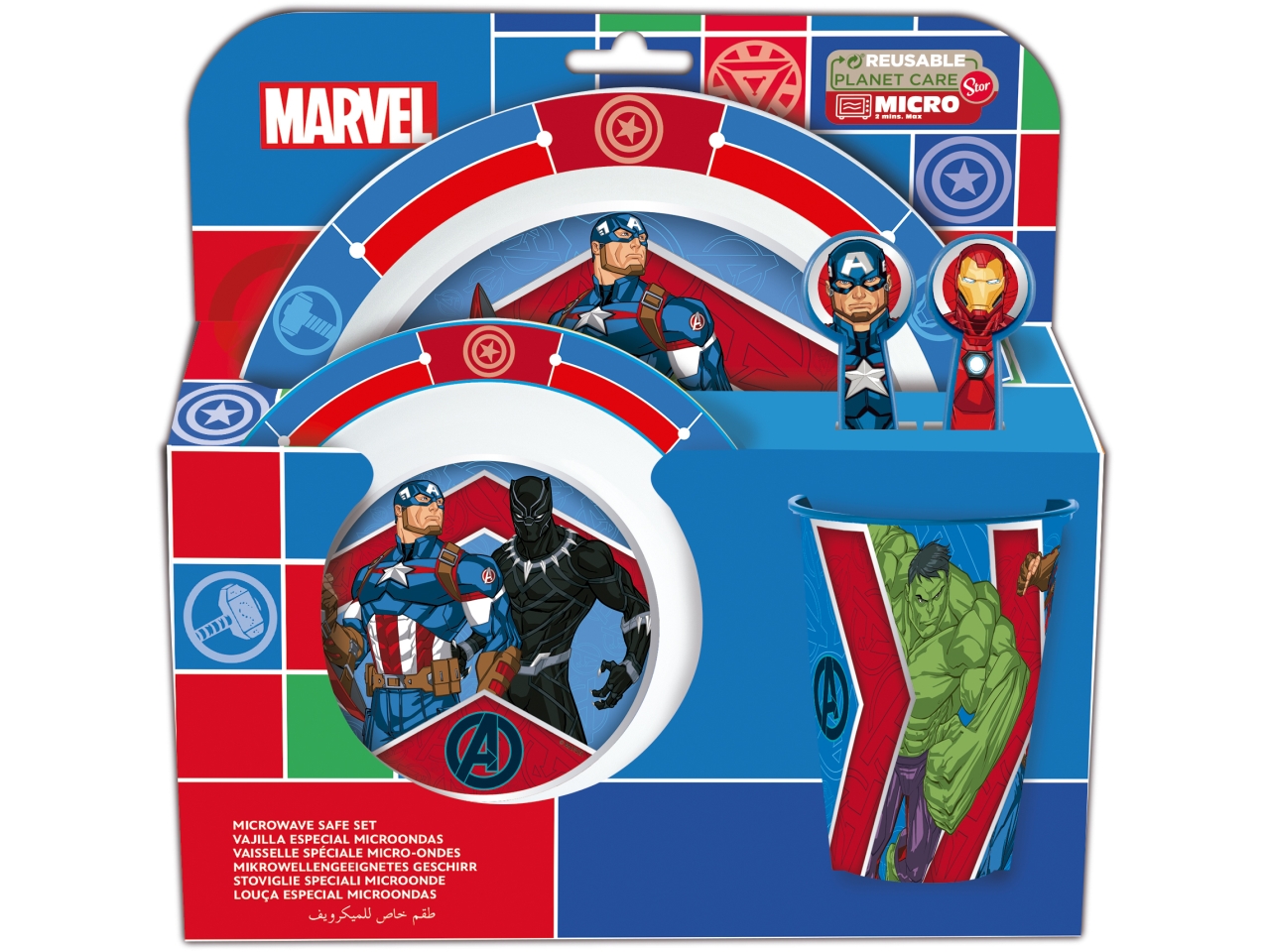 AVENGERS SET MERENDA INCLUDE PIAT 74150