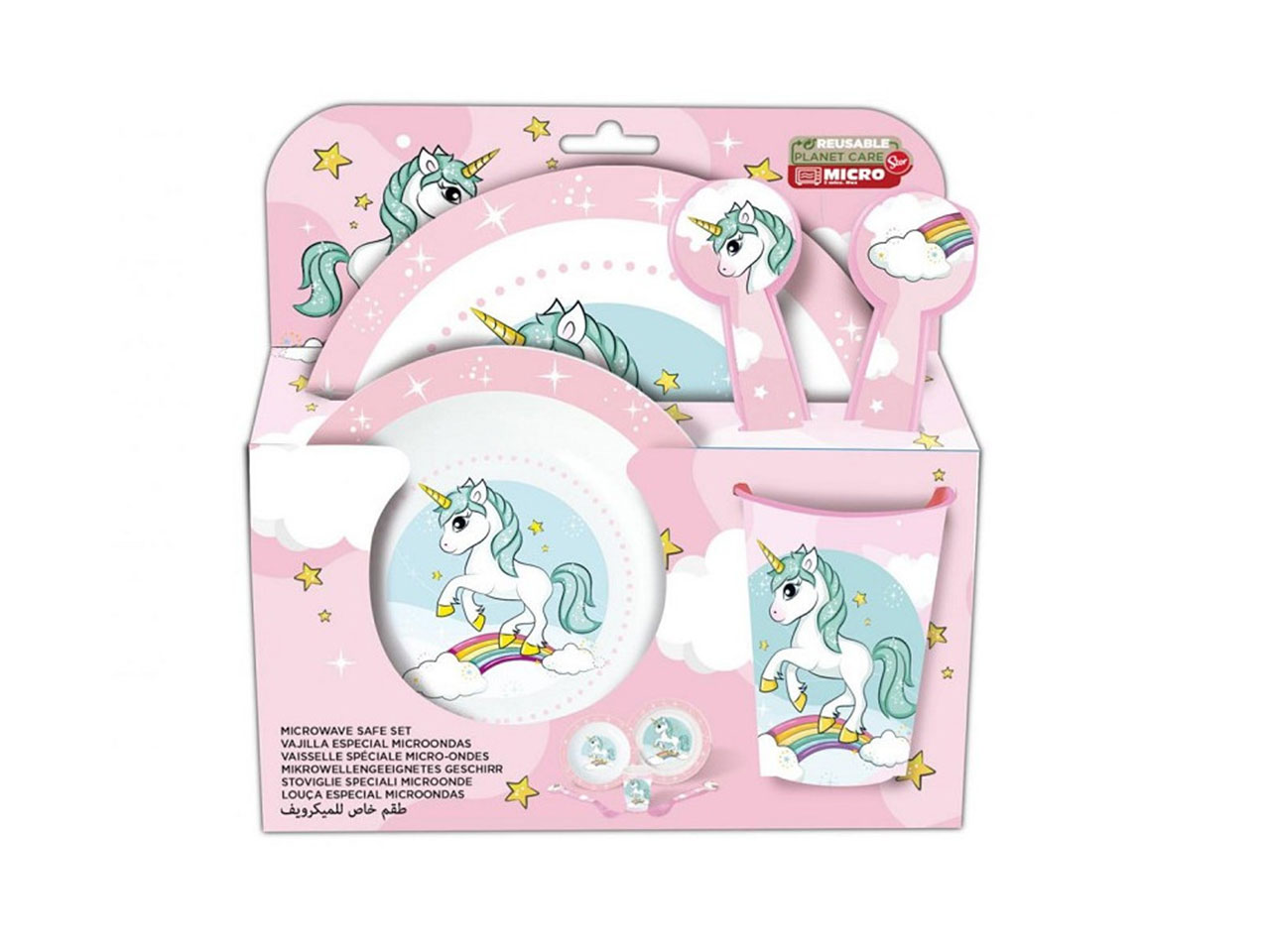 SET PAPPA 5PZ MICROONDE UNICORNO ST9100 SET PAPPA 5PZ MICROONDE UNICORNO ST9100