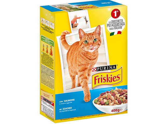 FRISKIES ADULT SALMONE/VERD 400gr 9729