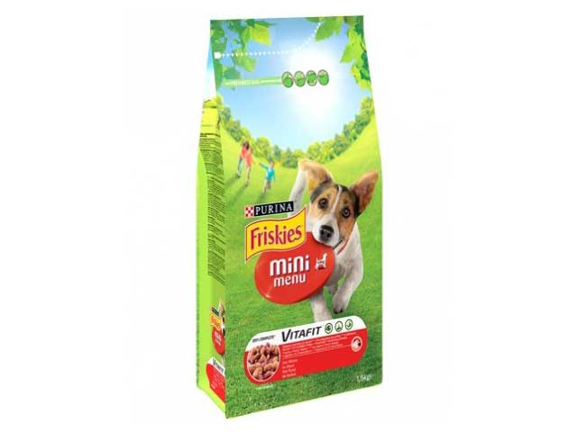 FRISKIES MIN MENU DOG MANZO 1.5Kg 24331