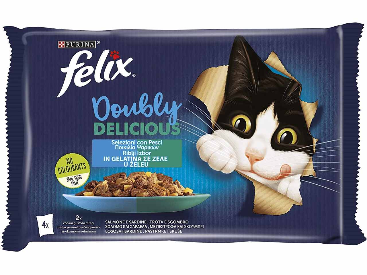 FELIX DOUBLY DELICIOUS PESCI 4x85gr 61210