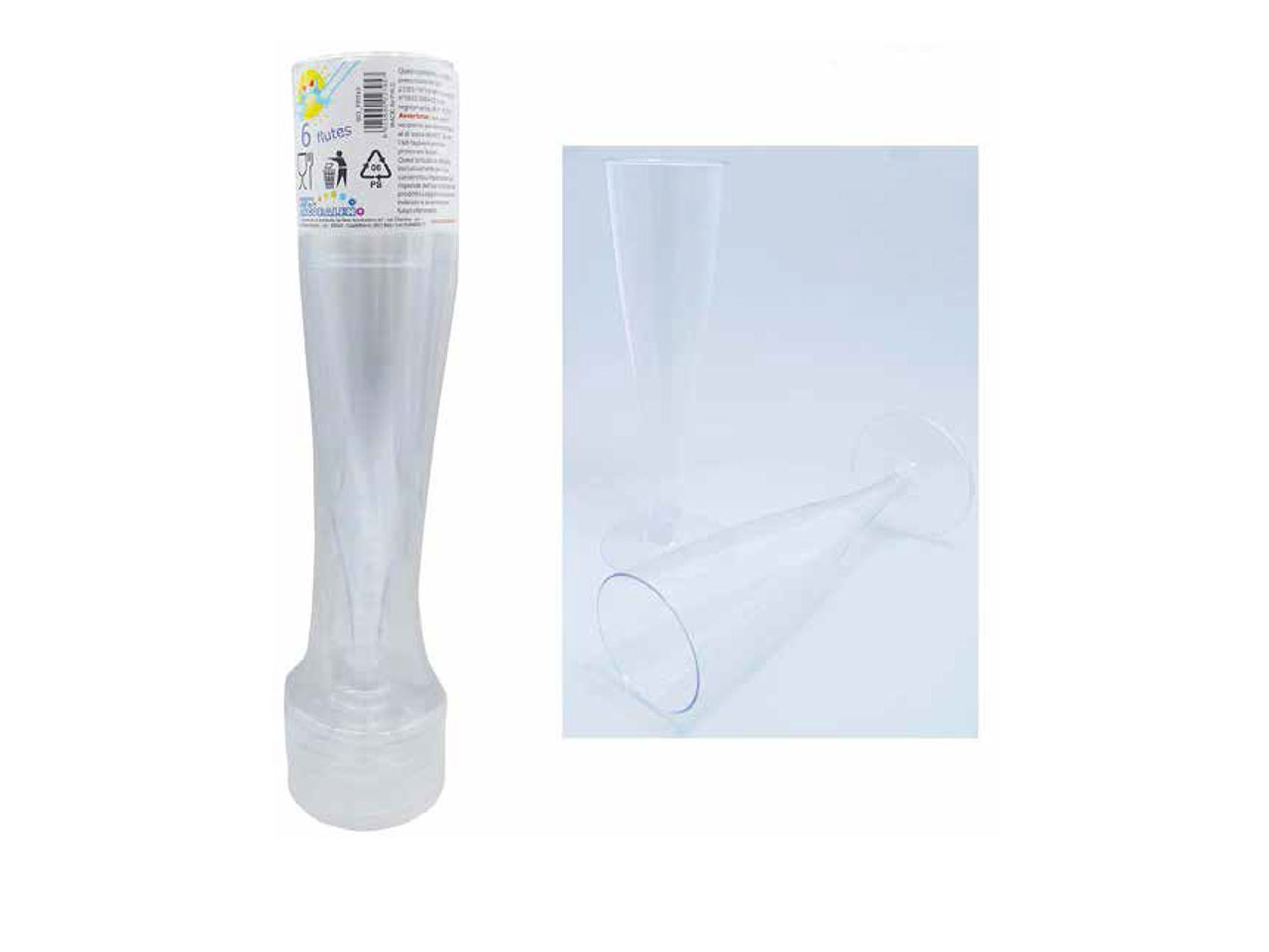 FLUTE TRASPARENTE – CONFEZIONE DA 40018 $