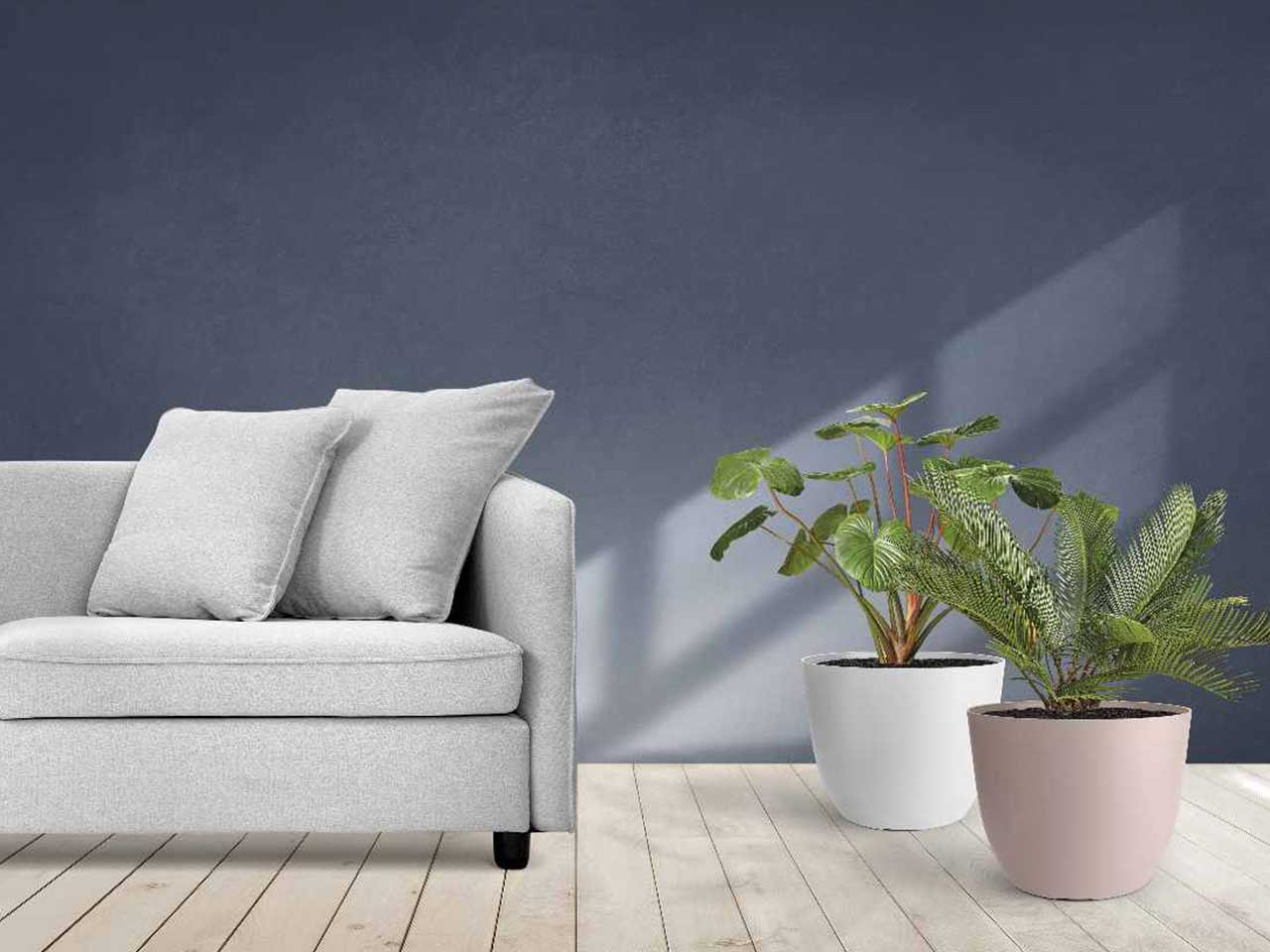VASO CONCA PURE 38cm BIANCO 7638B