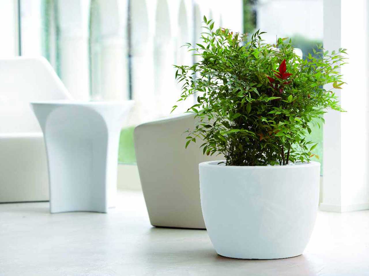 L.HERA VASO 30cm BIANCO R3830B