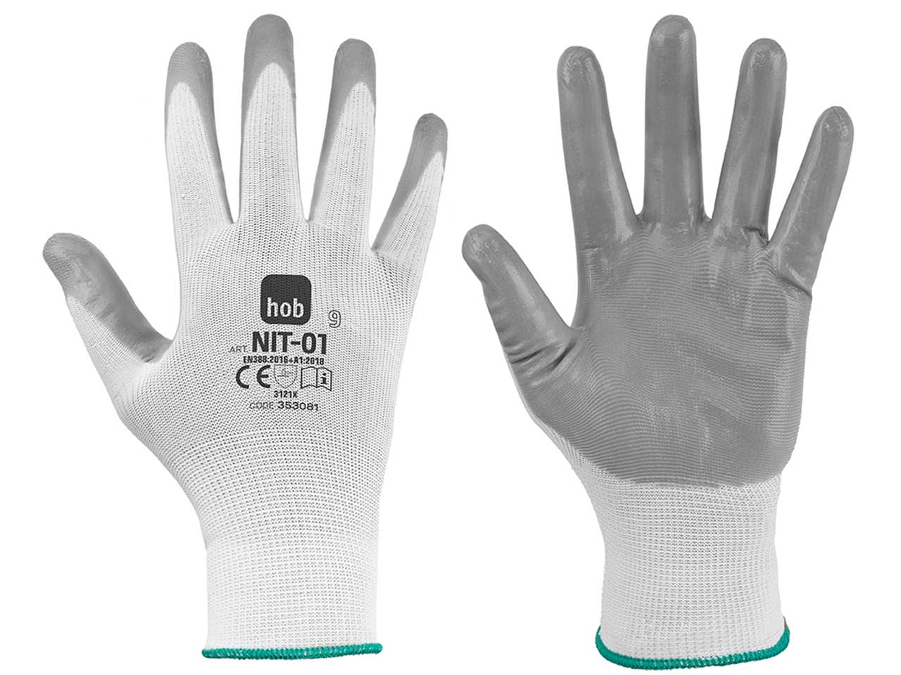 GUANTO NITRILE TG9 BIANCO/GRIGIO 353067 GUANTO NITRILE TG9 BIANCO/GRIGIO 353067