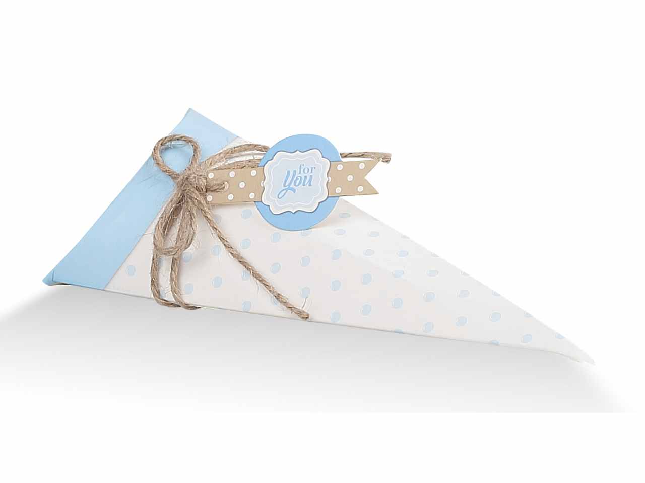 SCATOLA FOR YOU CELESTE CONO 10pz SFY90