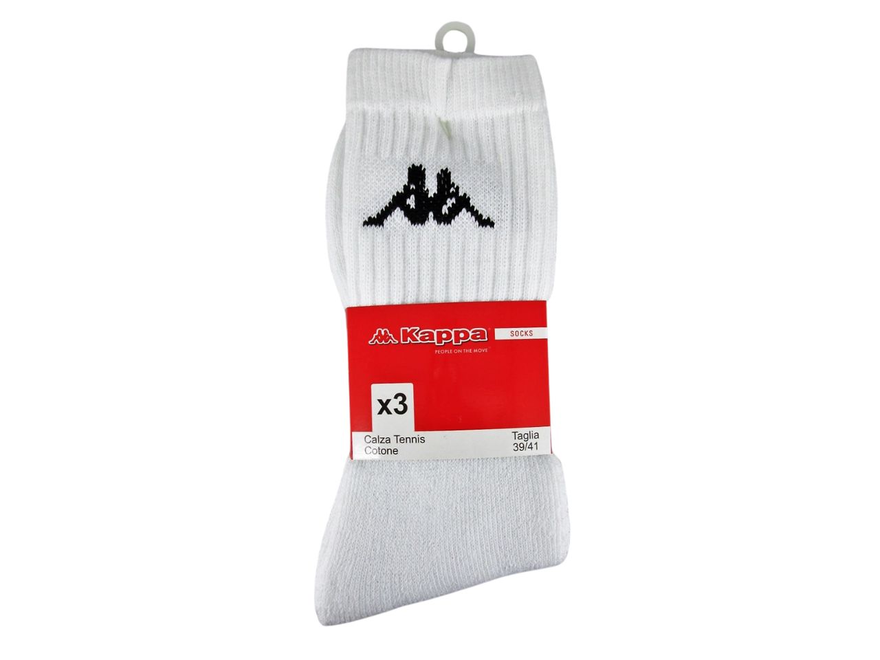 CALZA TENNIS UOMO 3PZ 42-44 BIANCO K002