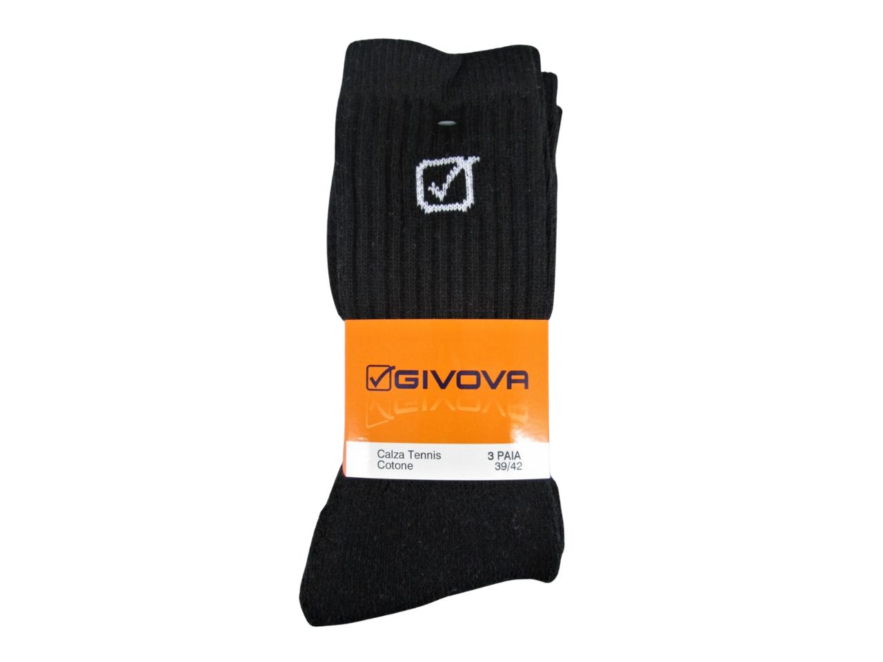 CALZA TENNIS U.COT.3PZ 43-46NERO GIV031