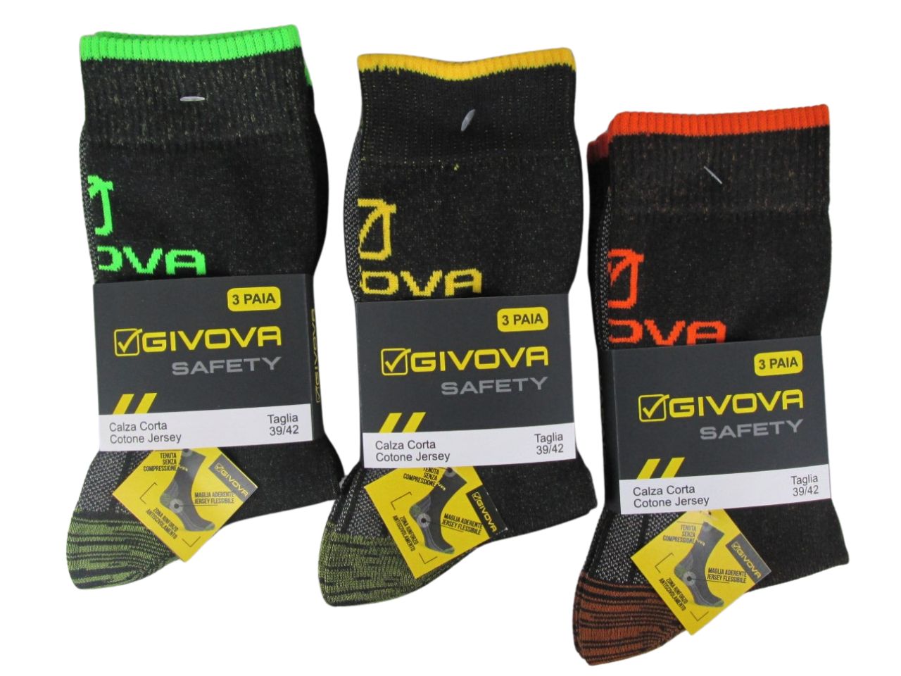 CALZA CORTA LAVORO 3PZ 39-42 GW003