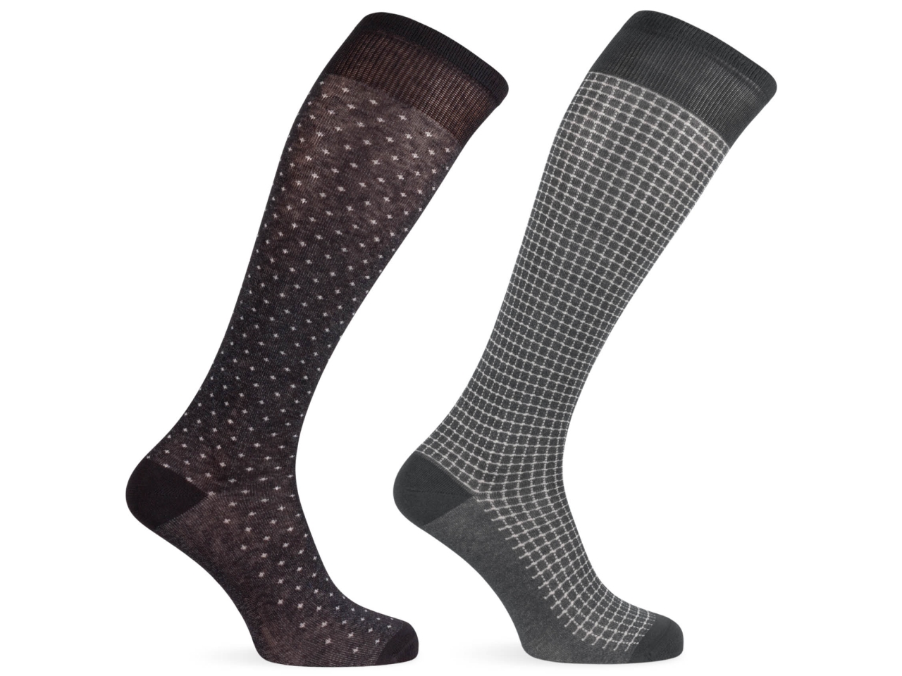 CALZA LUNGA UOMO 2PZ NERO 43/46 TML081