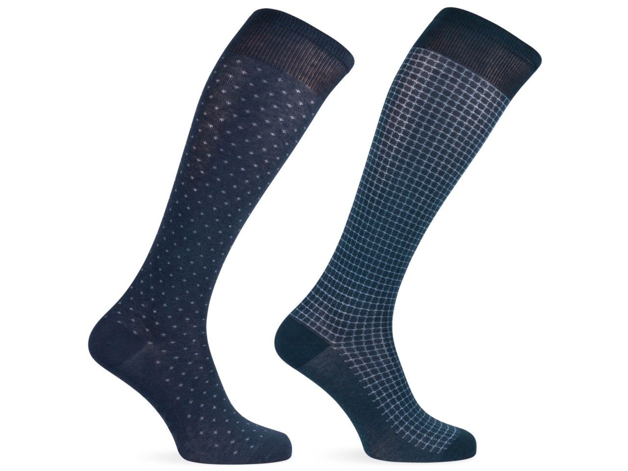 CALZA LUNGA UOMO 2PZ BLU 39/42 TML081