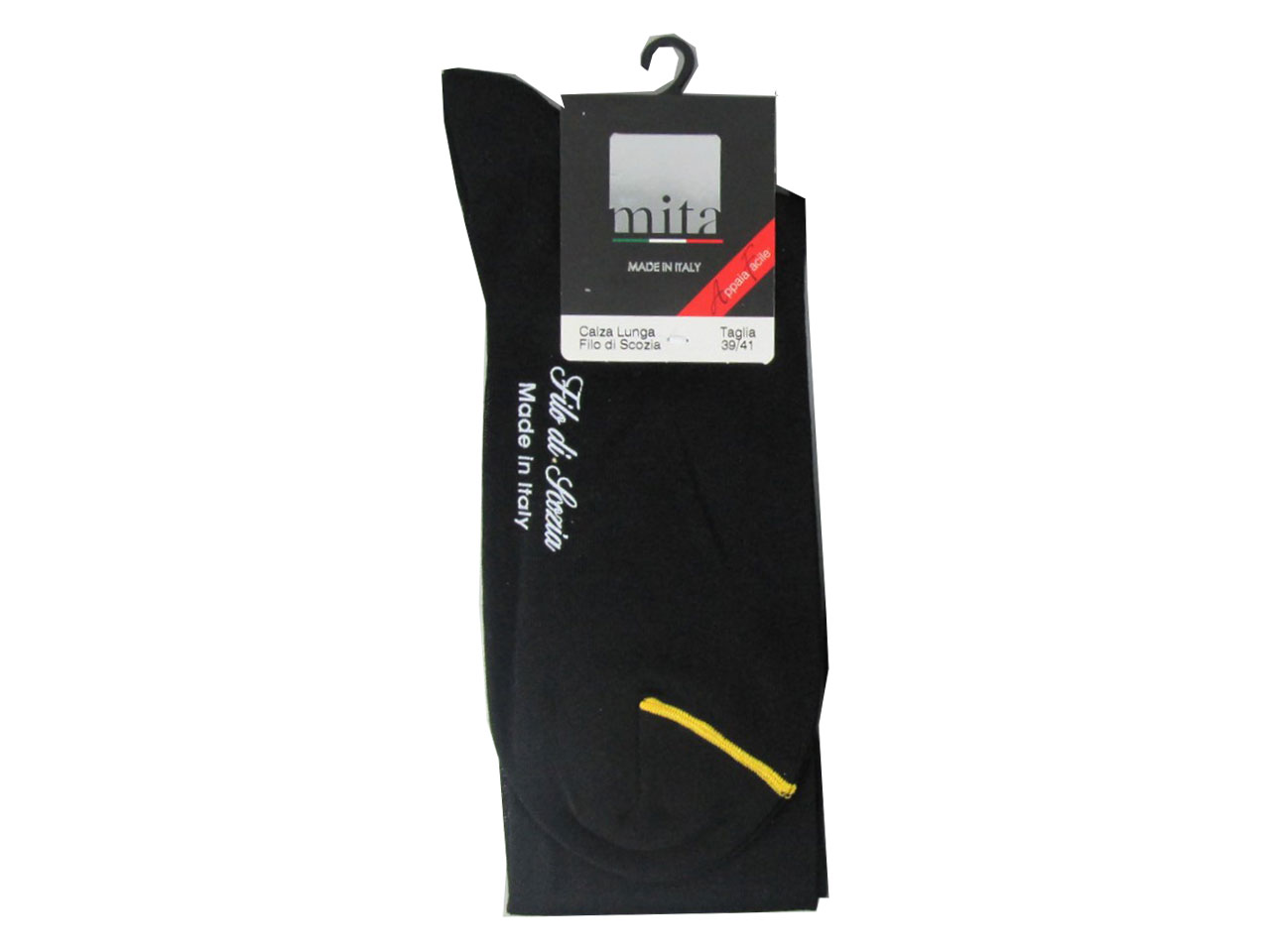 CALZA LUNGA UOMO NERO 39/41 MT004_MT020