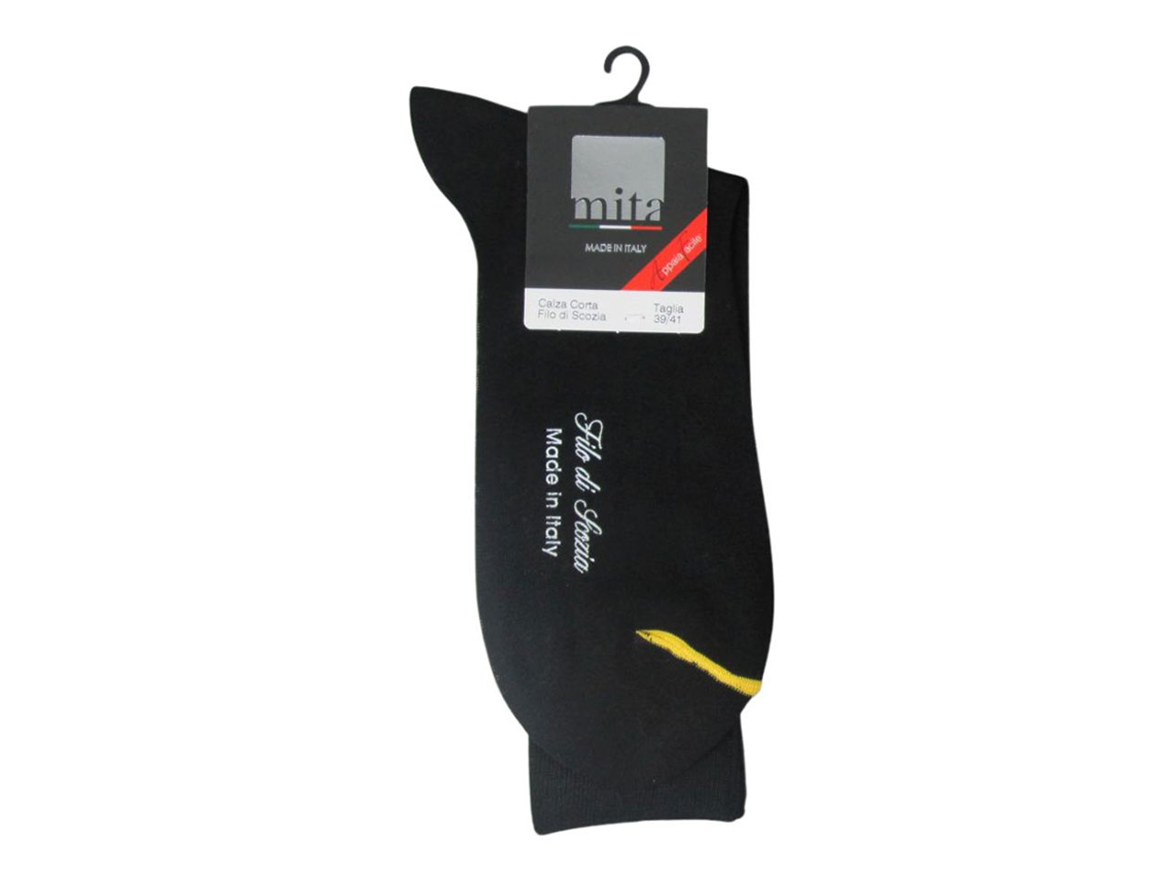 CALZA CORTA UOMO NERO 42/44 MT019