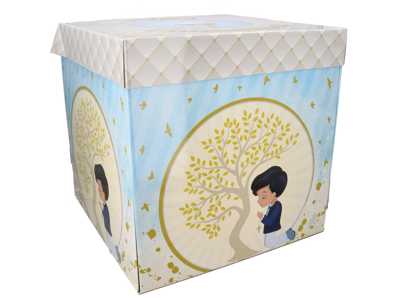SCATOLA COMUNIONE BIMBO 50x50cm