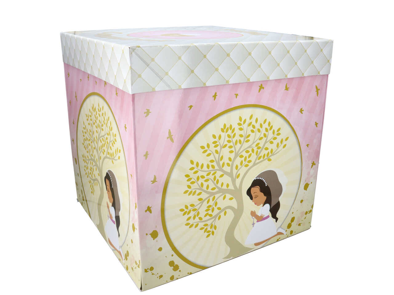 SCATOLA COMUNIONE BIMBA 50x50cm