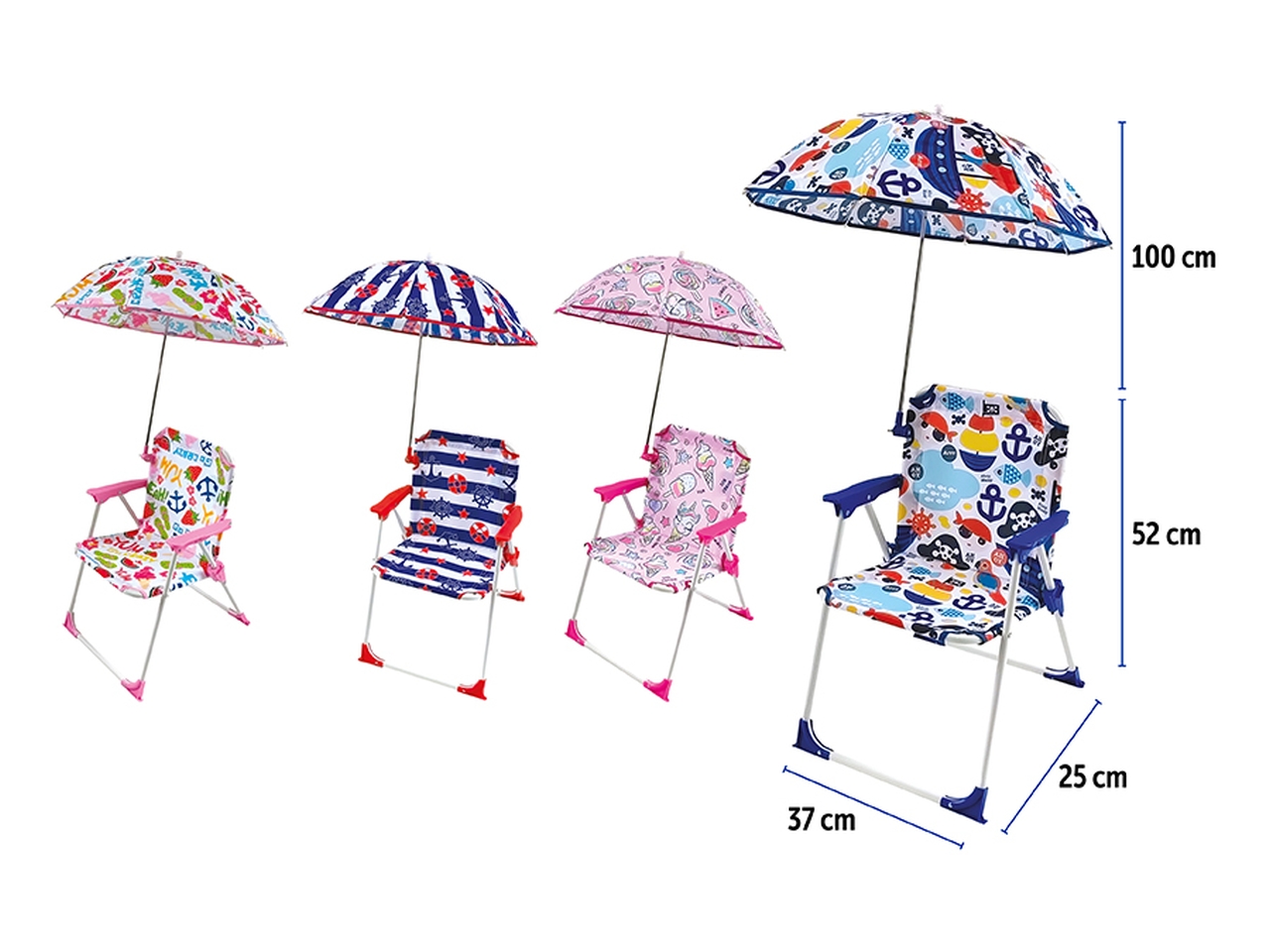 SEDIA C/OMBELLINO 37X25X52 ASS 3177306