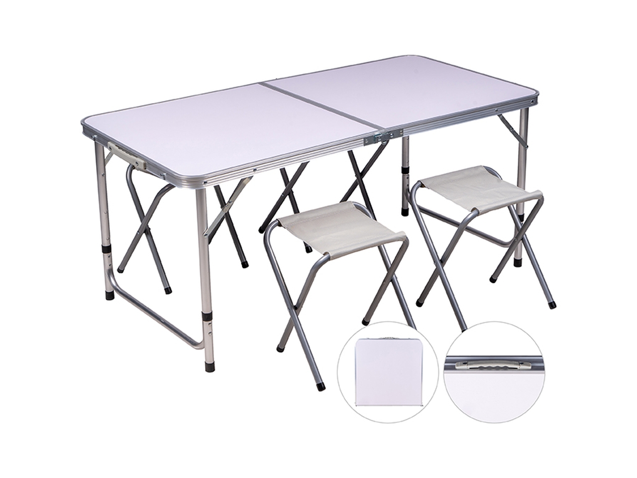 TAVOLO PICNIC ALLUMINIO 4 SGAB. 3310332