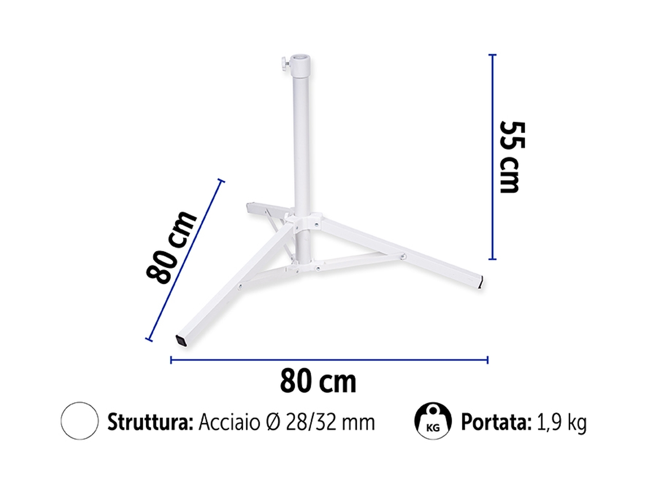 PIEDE OMBRELLONE PI.28-32 1,9KG 6699072