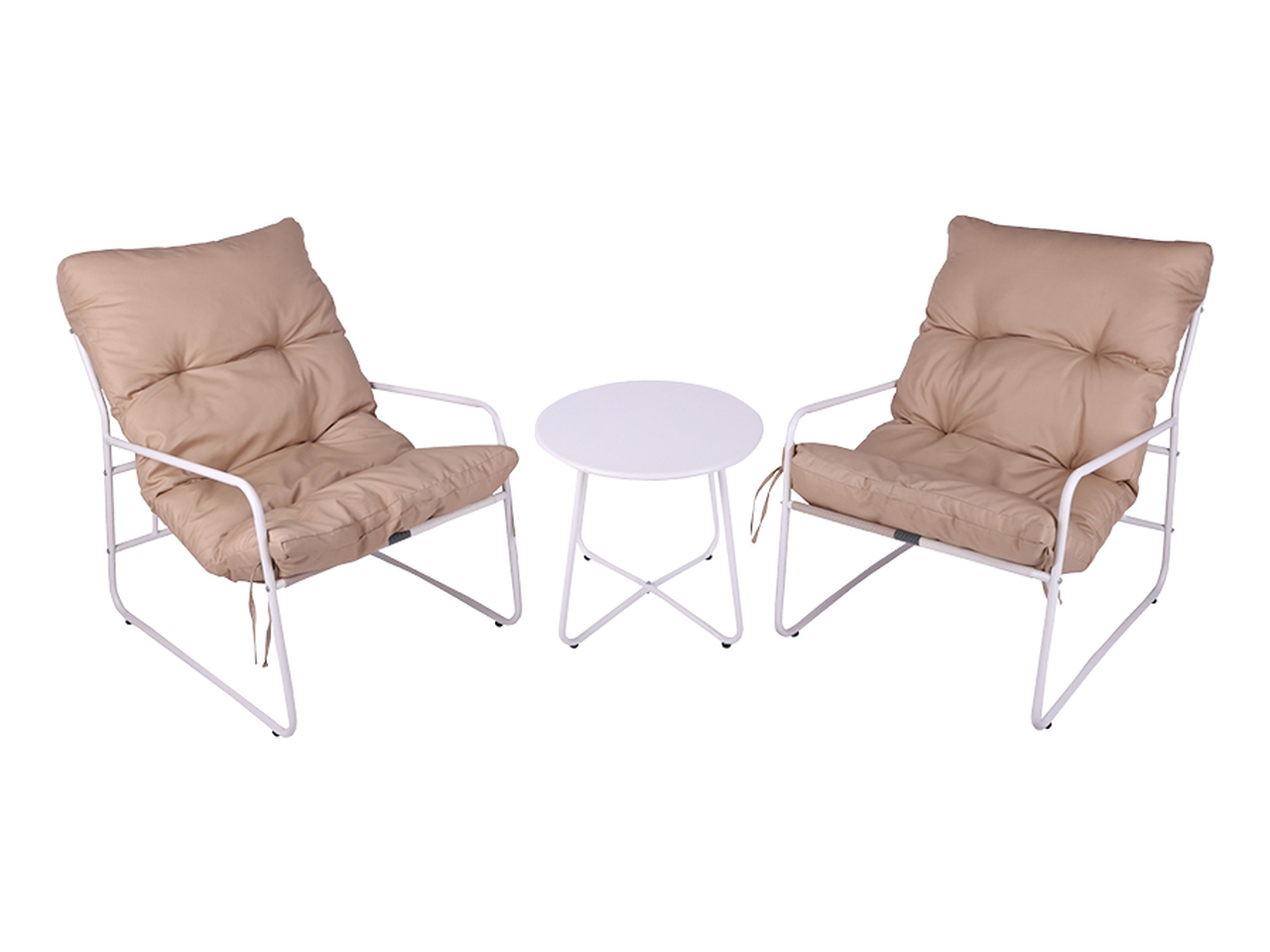 2POLTRONE+CUSCINO TAVOLO BEIGE 6992096