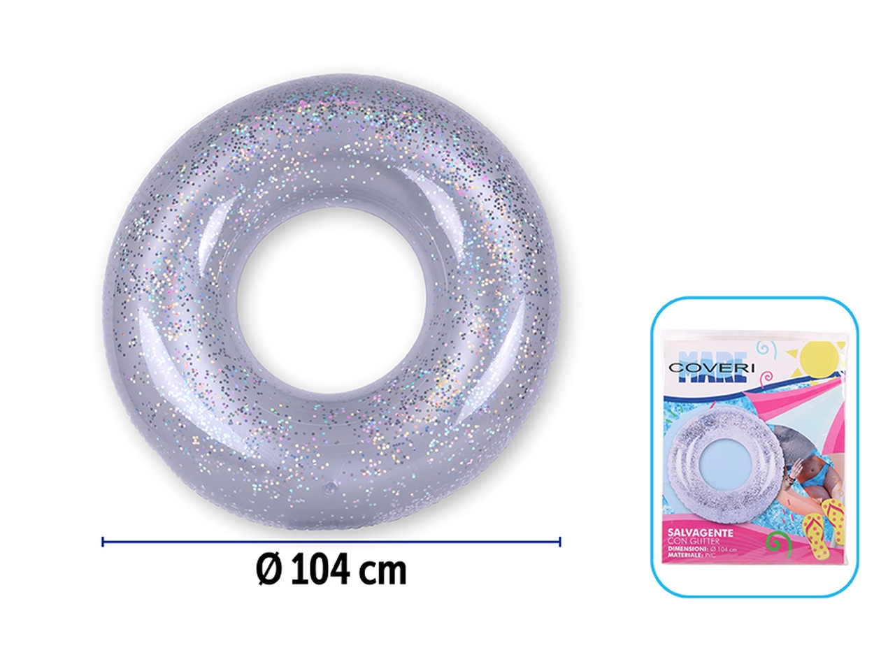 SALVAGENTE CON GLITTER D.104CM 7055008