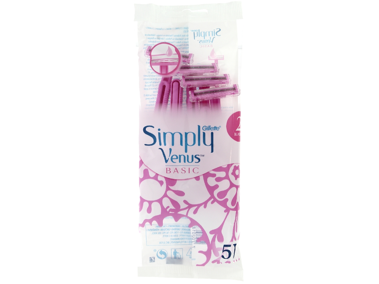 GILLETTE VENUS SIMPLY BAS.5PZ RT01787$
