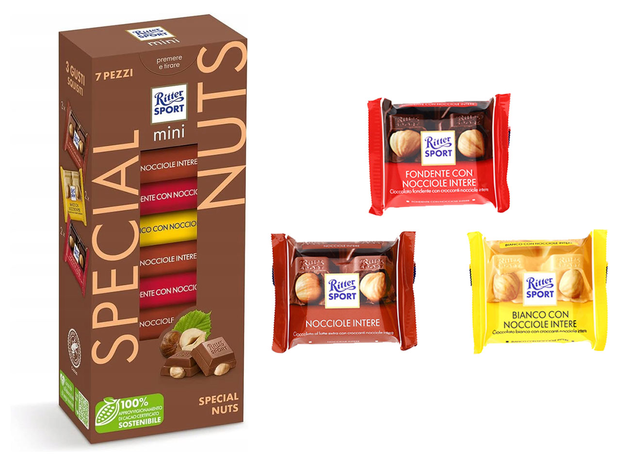 RITTER SPORT MINI TOWER SPECIAL NUTS 116GR 1173