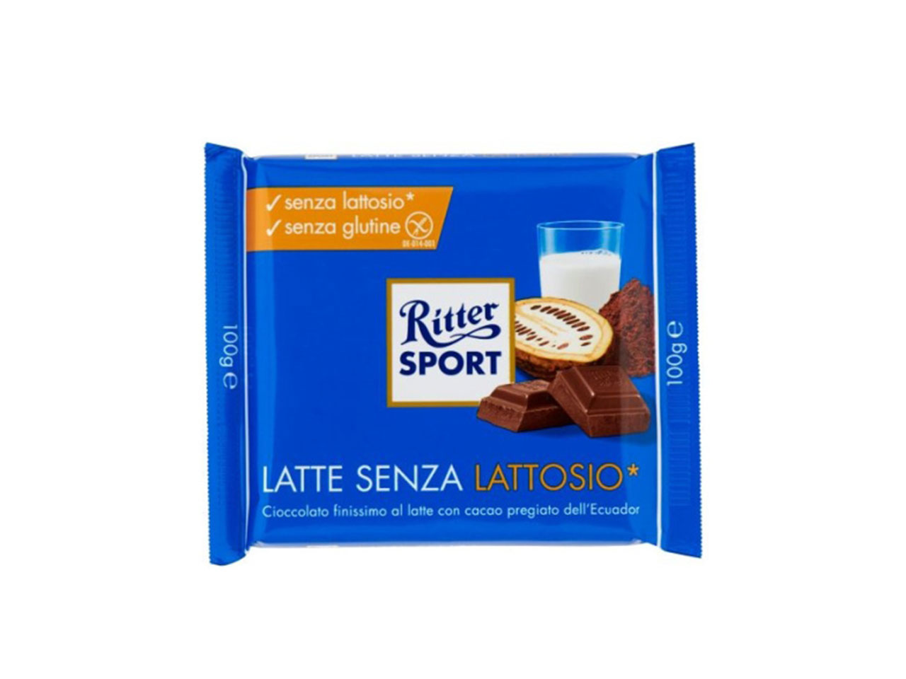 RITTER SPORT TAVOLET.LATTE SENZA LATTOSIO100GR1020