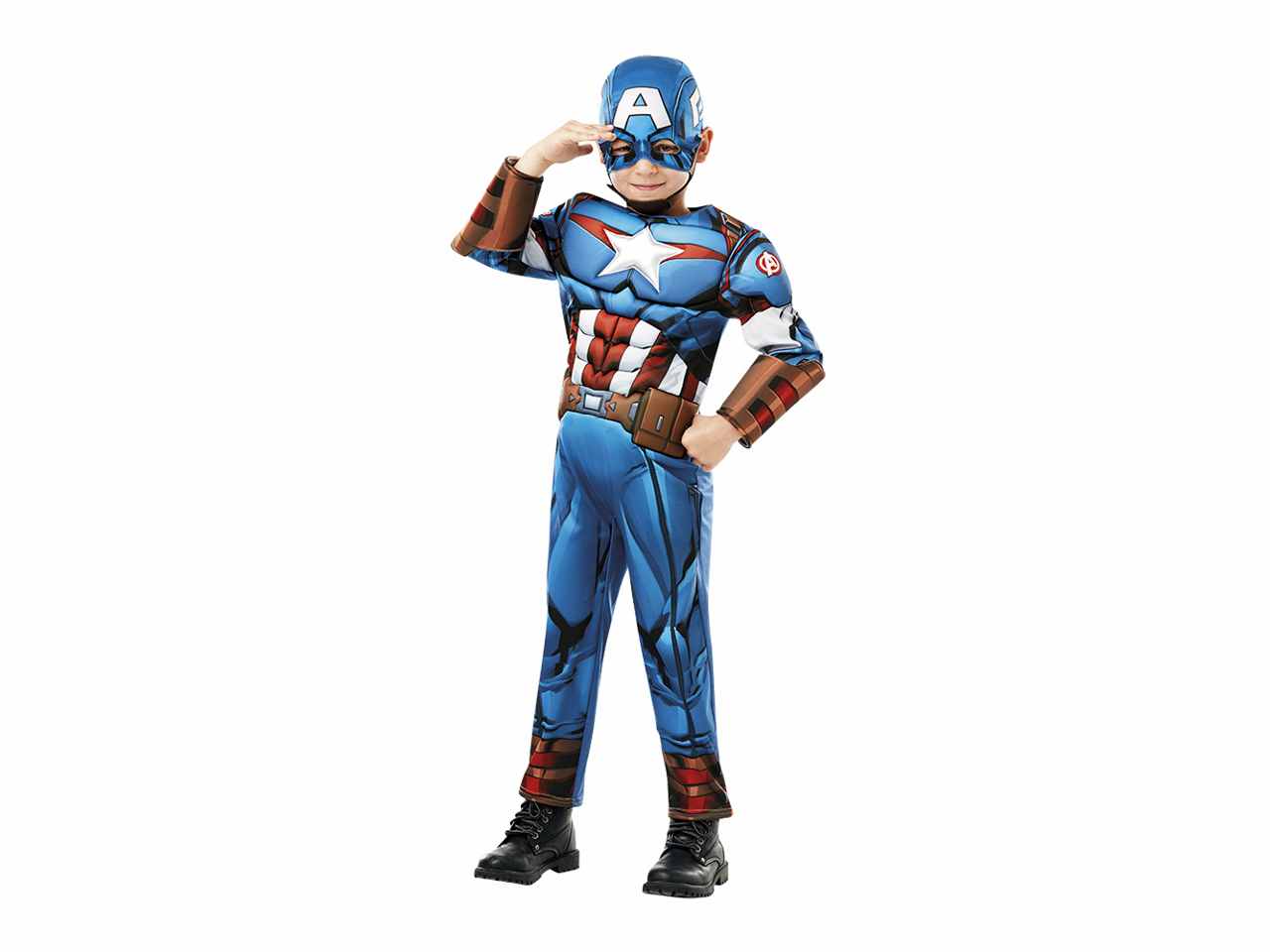 VESTITO CAPTAIN AMERICA LUSSO 640833-M VESTITO CAPTAIN AMERICA LUSSO 640833-M