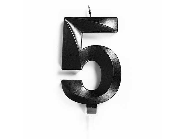 CANDELA LUXURY 10cm NERO CHROME N5 C855