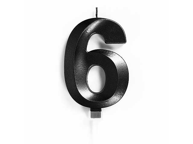 CANDELA LUXURY 10cm NERO CHROME N6 C856