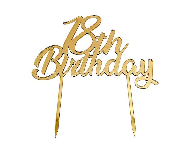 C.TOPPER PLEXI 18TH BIRTHDAY ORO 1992