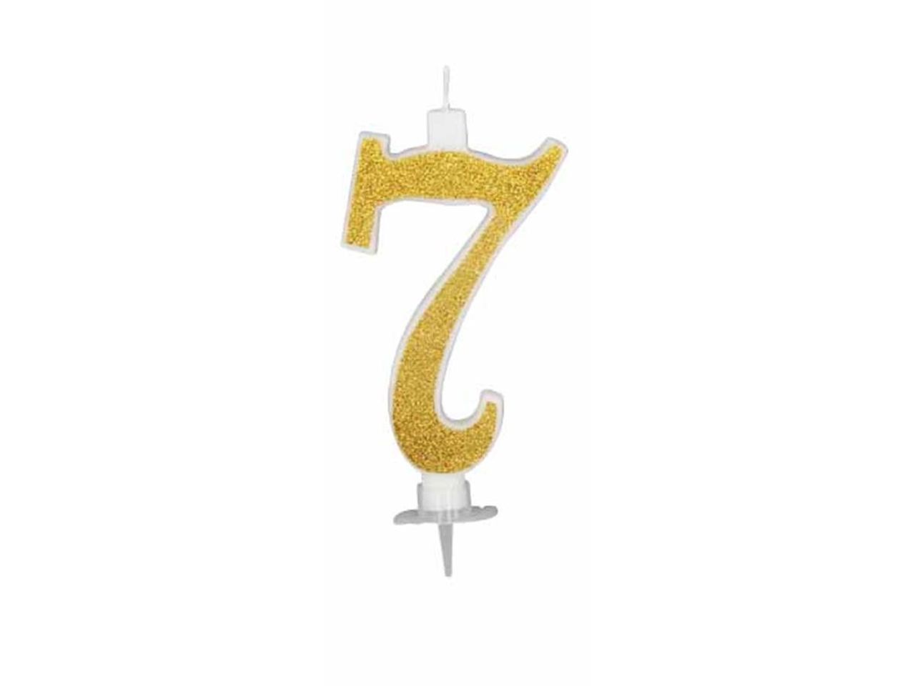 CANDELA CM 12 GLITTER ORO NUMERO 7 C674 CANDELA CM 12 GLITTER ORO NUMERO 7 C674