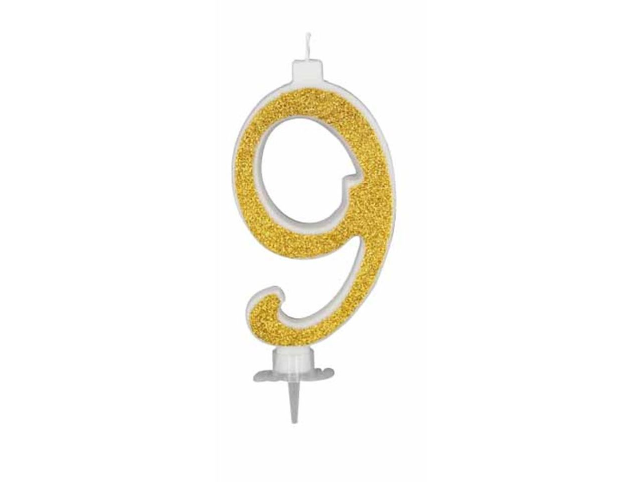 CANDELA CM 12 GLITTER ORO NUMERO 9 C676 CANDELA CM 12 GLITTER ORO NUMERO 9 C676
