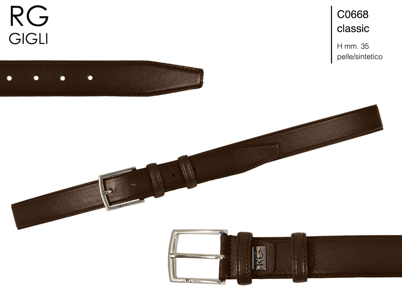 R.GIGLI CINTURA UOMO T. MORO C0668 024