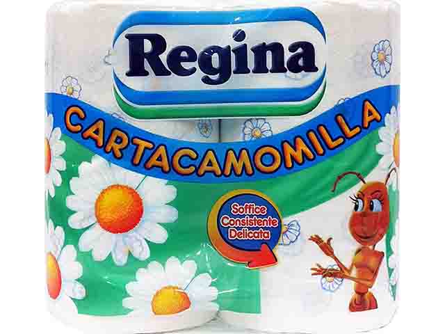 CARTA IGIENICA REGINA 4 ROTOLI CAMOMILLA$ CARTA IGIENICA REGINA 4 ROTOLI CAMOMILLA$