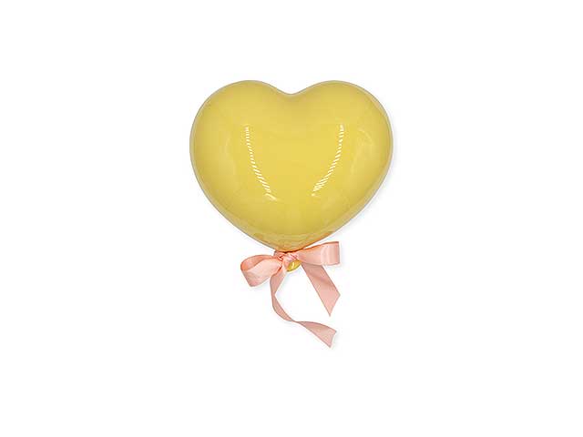 PALLONE CUORE 6cm C/MAGN.GIALLO CUORE08 PALLONE CUORE 6cm C/MAGN.GIALLO CUORE08