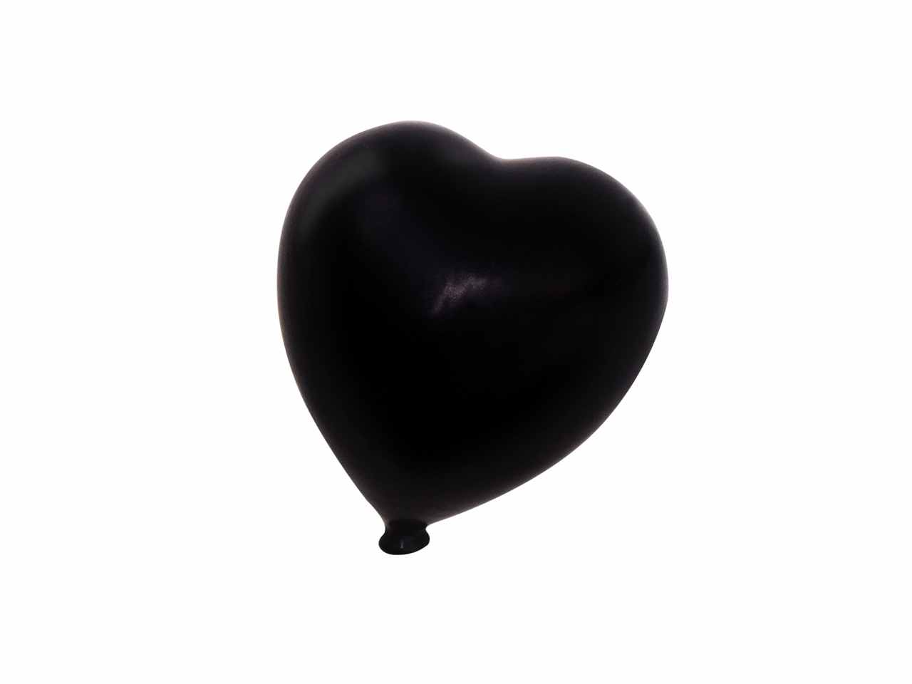 CUORE MATTE NERO 7,5cm CUMA08NE