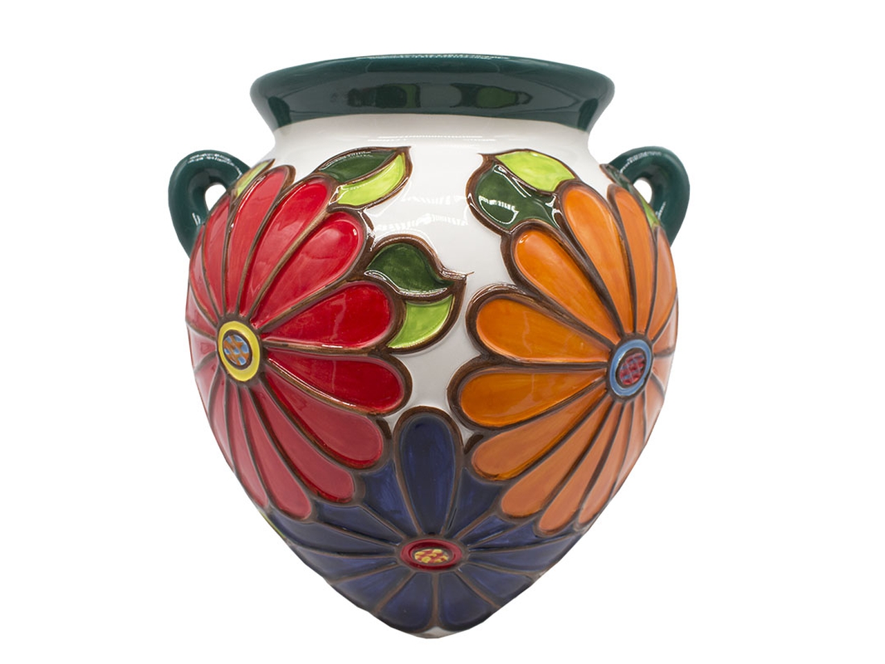 VASO Y FLOREA DA MURO VERDONE B597_1A VASO Y FLOREA DA MURO VERDONE B597_1A