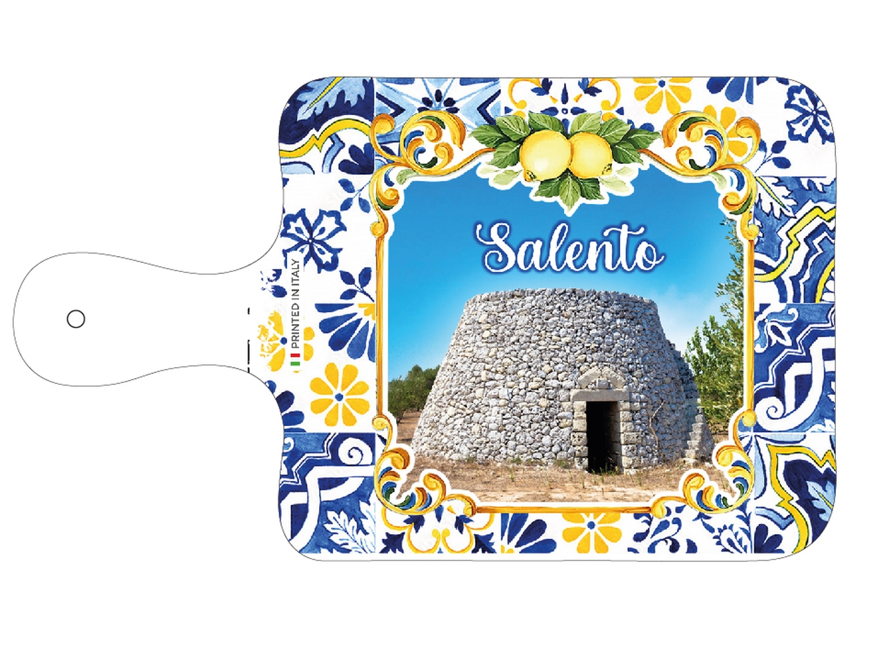 TAGLIERE RETT. MAIOLICA SALENTO SAL15 B TAGLIERE RETT. MAIOLICA SALENTO SAL15 B